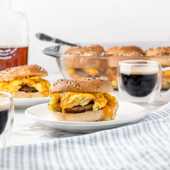 Breakfast Bagel Sliders