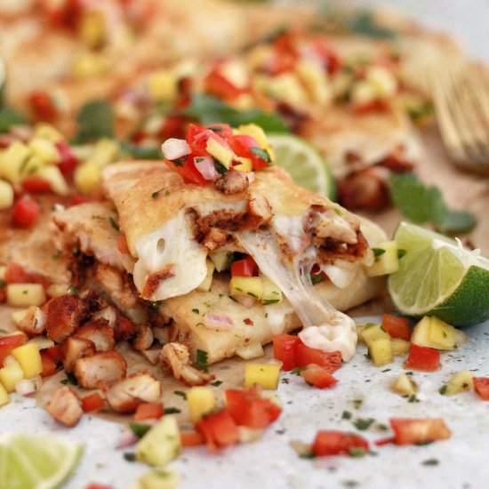 Chipotle Chicken Tacos with Mango S