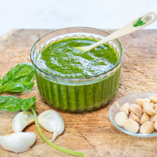 Basil & Macadamia Nut Pesto