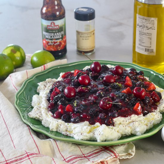 Honey Labneh with Berries