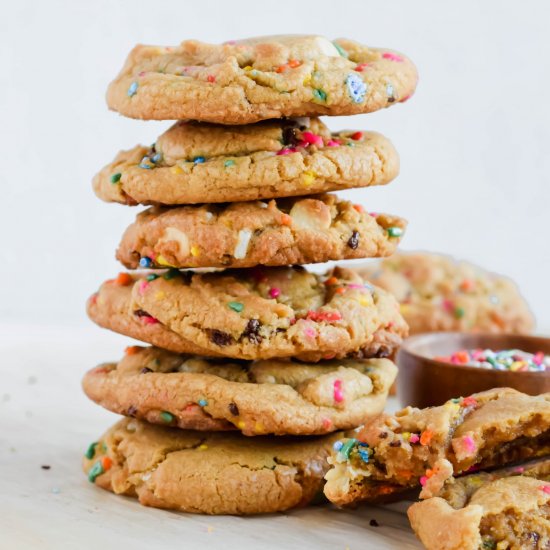 Funfetti White Chocolate Cookies