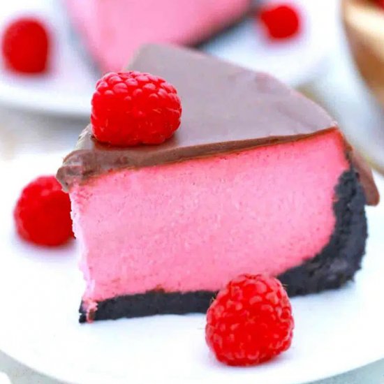 Instant Pot Raspberry Cheesecake