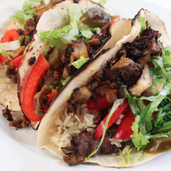 Maitake mushroom tacos