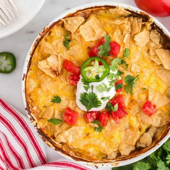 Air Fryer Mexican Chicken Casserole