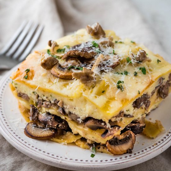 Incredible Mushroom Lasagna