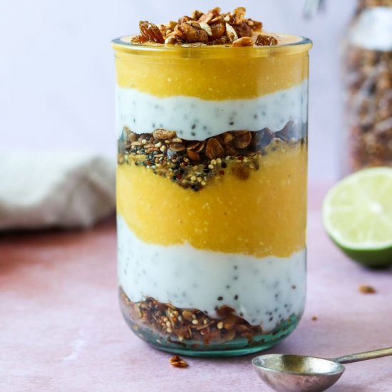 Mango Coconut Breakfast Parfait