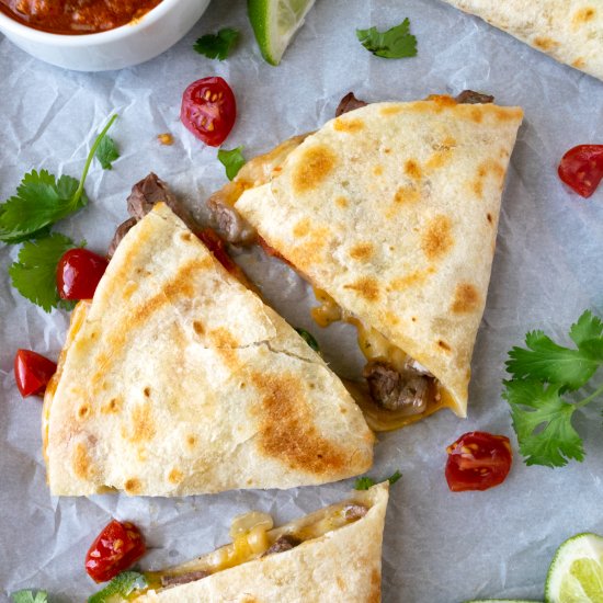 Carne Asada Quesadillas