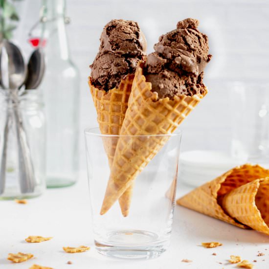 Healthy Eggless Chocolate Ice Cream