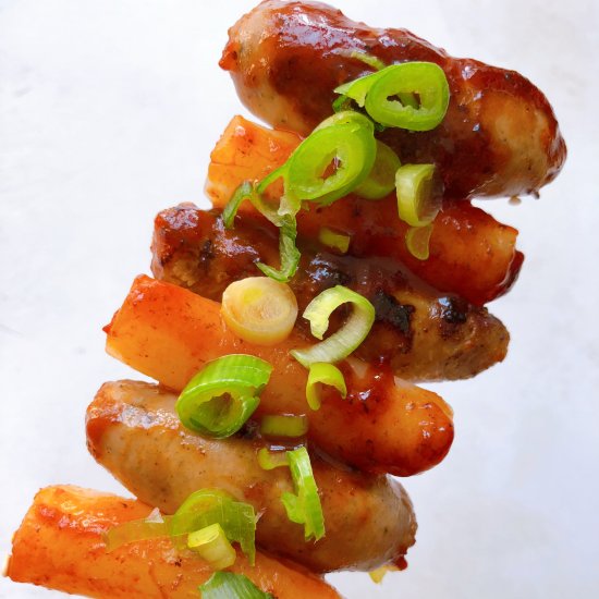 Sotteok Sausage Ricecake Skewers