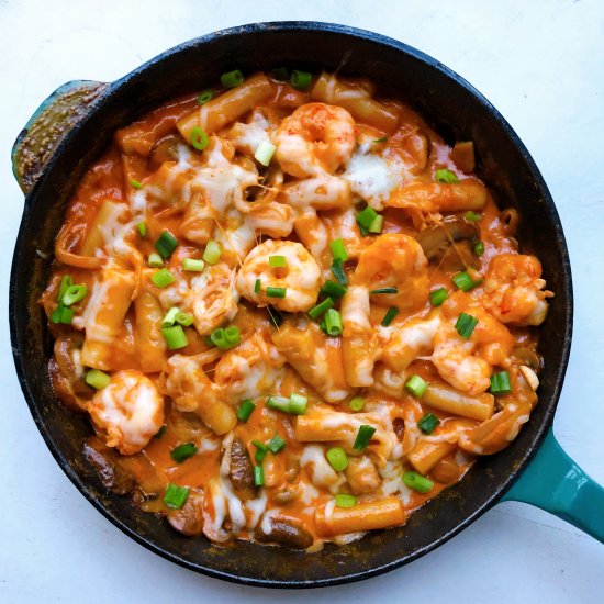 Cheese Shrimp Rose Tteokbokki