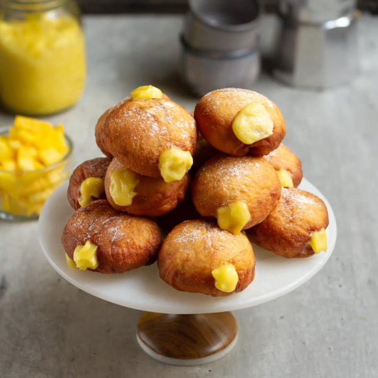 Mango-Filled Donuts