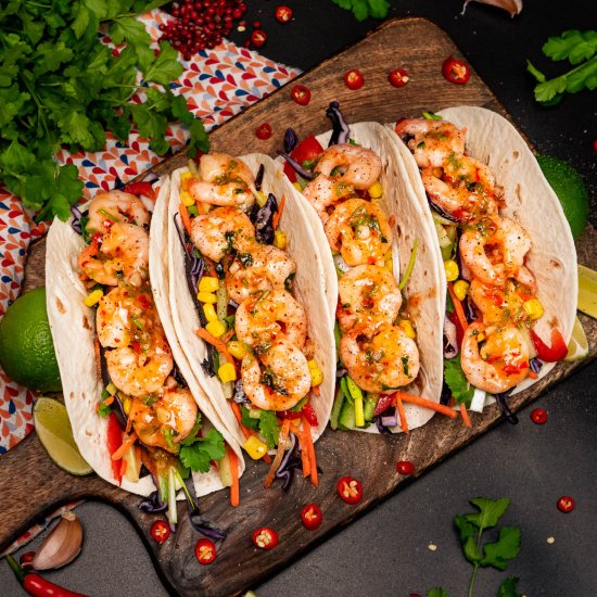 Prawn Tacos (Shrimp Wraps)