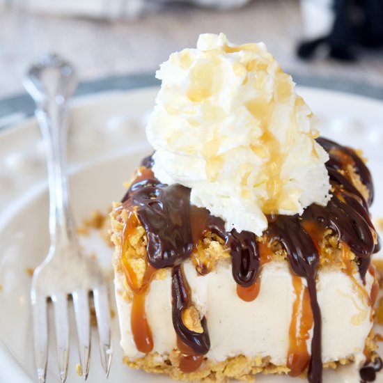 Healthier Fried Ice Cream Cake