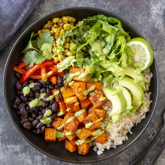 Sweet Potato Burrito Bowl