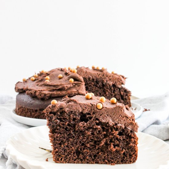 Single Layer Chocolate Cake