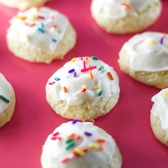 glazed sour cream cookies