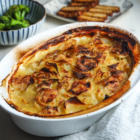 Vegan Boulangère Potatoes