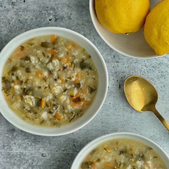 Lemon Chicken Rice Soup