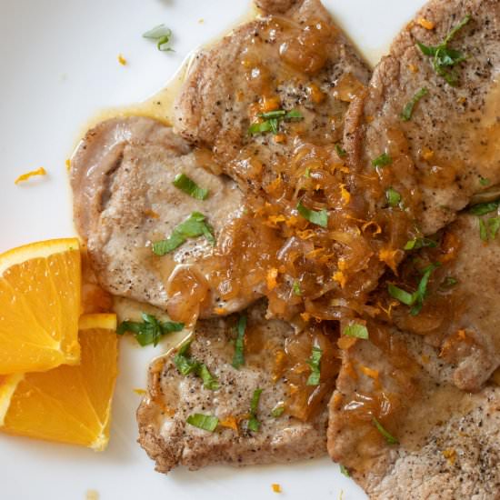 Pork Tenderloin Scaloppine Balsamic