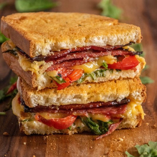 Air Fryer Turkey Bacon Sandwich