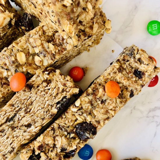 Healthy Trail Mix Granola Bars