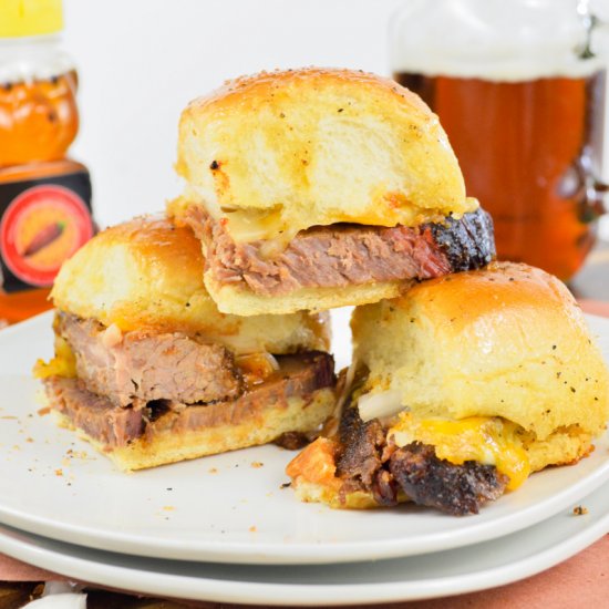 Hot Honey Brisket Sliders