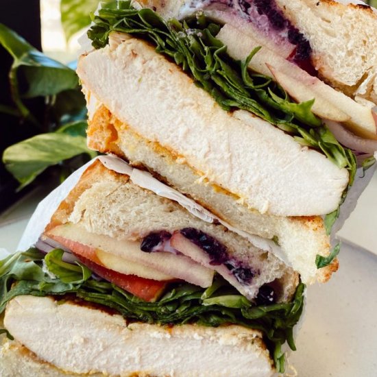 Apple Goat Cheese Chicken Sandwich