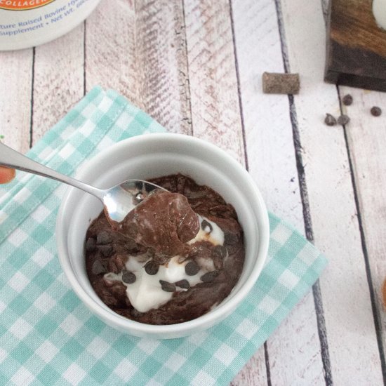 Sticky Chocolate Protein Pudding