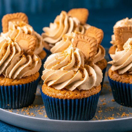 Vegan Biscoff Cupcakes