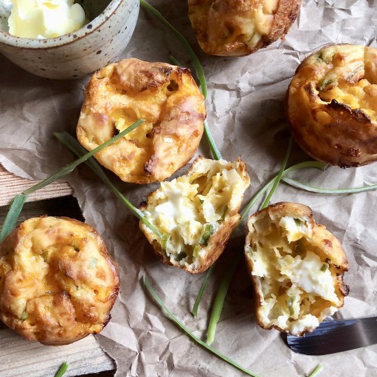 green onion & cheddar popovers