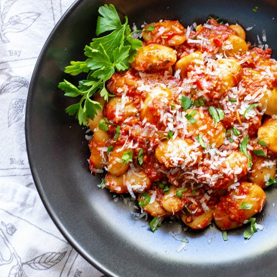 Corona Beans with Roasted Tomato