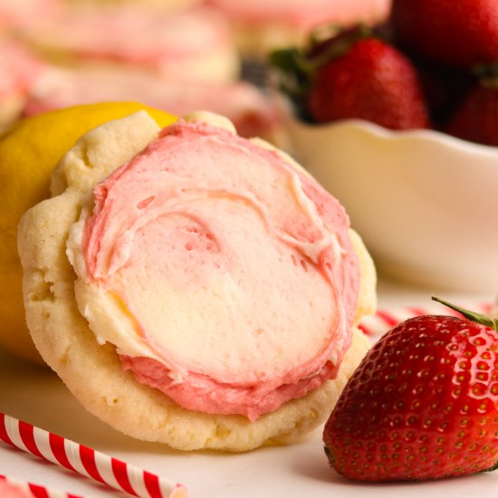 Strawberry Lemonade Cookies