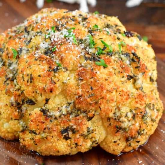 Whole Roasted Cauliflower