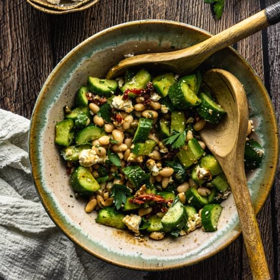 Cucumber and White Bean Salad