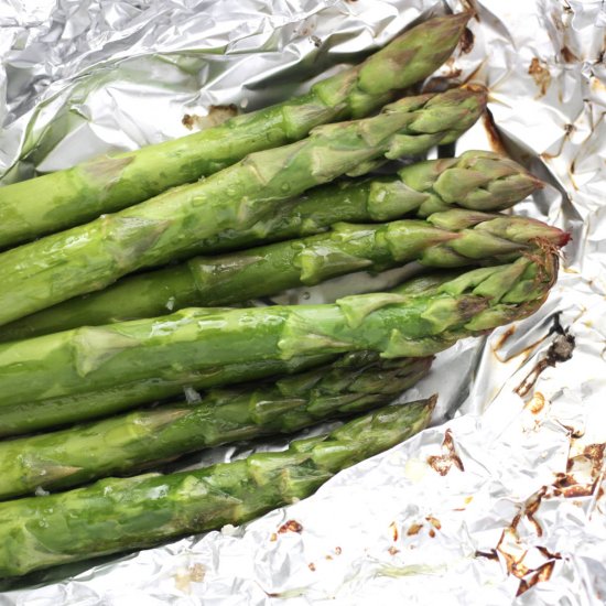 Grilled Asparagus in Foil