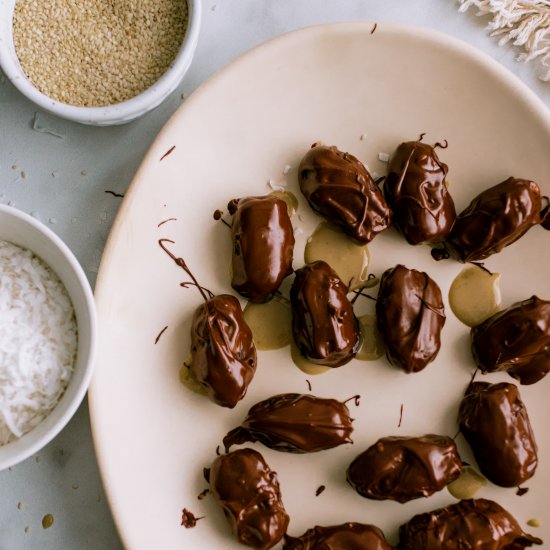 Tahini Stuffed Dates