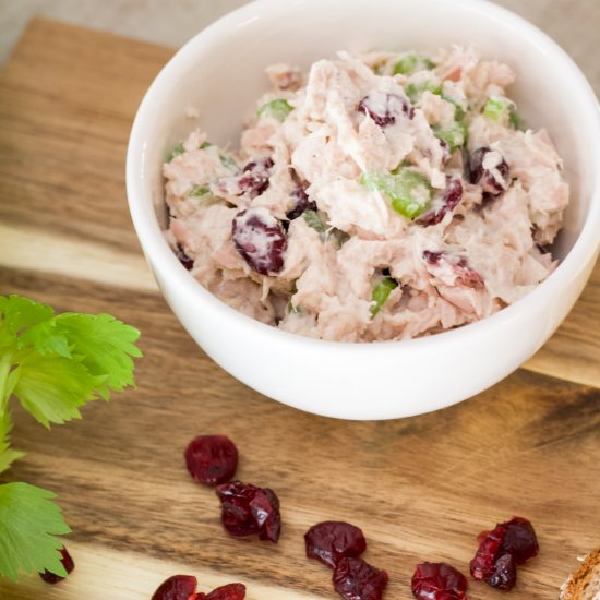 healthy cranberry tuna salad