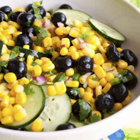 Corn and Blueberry Salad