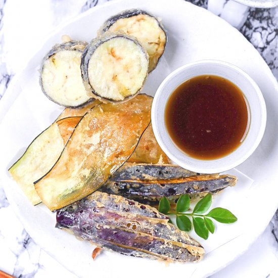 Japanese Eggplant Tempura 3 Ways