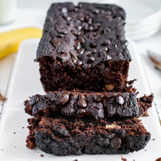 Sugar Free Chocolate Banana Bread