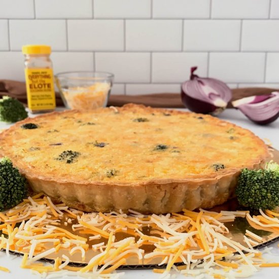 Mexican Chicken Broccoli Quiche