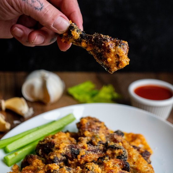 Air Fryer Garlic Parmesan Wings