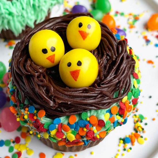 Easter Chick Cupcakes