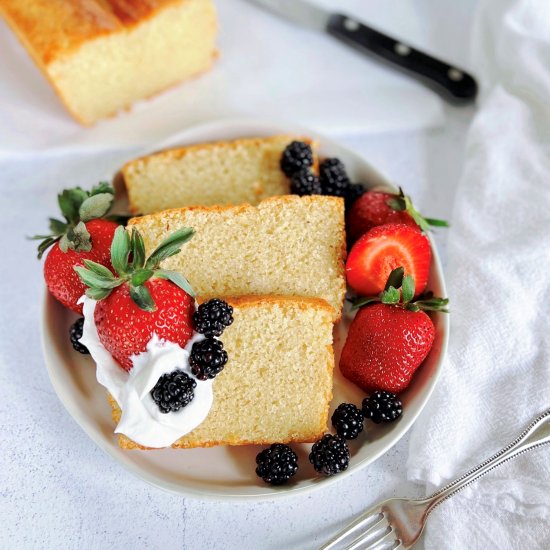 Vegan Cream Cheese Pound Cake