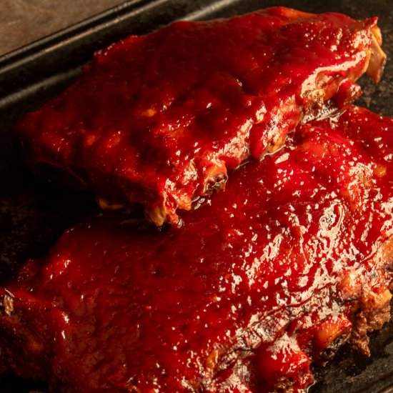 Slow Cooker Barbecue Pork Ribs