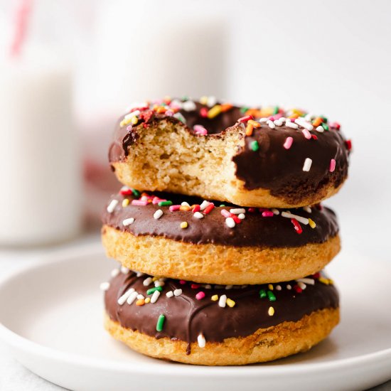 Gluten Free Baked Vanilla Donuts