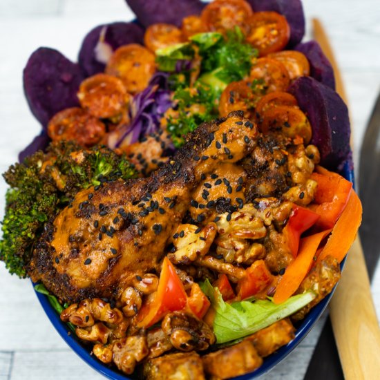 Air Fried Chicken with Walnuts