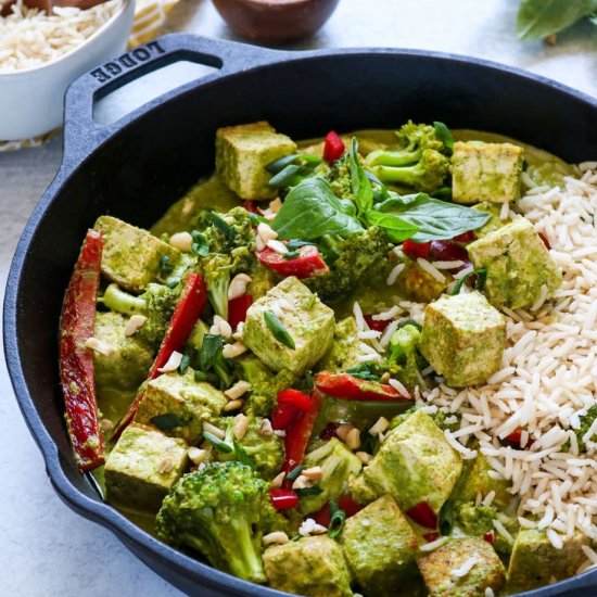 Coconut Green Curry with Tofu