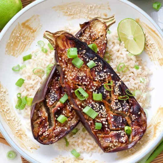 Miso-Glazed Aubergine