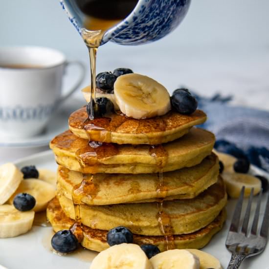 Banana Buckwheat Pancakes